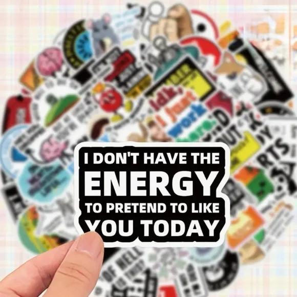 35ct Funny Stickers (assorted) - Picture 12 of 14